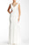 Adrianna Papell - Jersey Mesh Long Dress 91889300 in White