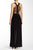 Adrianna Papell - 231M47570 Lace Inset Drape Dress in Black
