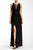 Adrianna Papell - 231M47570 Lace Inset Drape Dress in Black