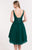 Alyce Paris - 3724 Beaded Lace Plunging High Low Cocktail Dress In Green