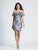 Dave & Johnny - 3729 Sequined Baroque Motif Off Shoulder Dress In Silver