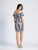 Dave & Johnny - 3729 Sequined Baroque Motif Off Shoulder Dress In Silver