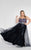 SC7106 Sequined Strapless Gown