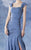 Theia - 881685 Asymmetrical Ruched Mermaid Taffeta Gown in Blue