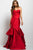 37539 Pleated Sweetheart Trumpet Dress