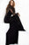 Jovani - High Illusion Geo-Beaded Gown 37545 in Black