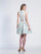 Dave & Johnny - 3769 Two-Piece Floral Print High Halter Dress In Blue and Print