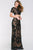 Intricate Lace Two-Piece Bateau Sheath Gown 37701