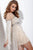 Jovani Fringed Illusion Bateau Sheath Dress 26510 1 pc Nude in size 0 Available