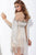 Jovani Fringed Illusion Bateau Sheath Dress 26510 1 pc Nude in size 0 Available