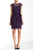 Adrianna Papell - Floral Lace Short Dress 41904380 in Purple