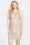 Adrianna Papell - Crochet Lace Short Dress 41889110 in Gold and Neutral