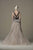 Saiid Kobeisy - RTWSS19-37 Embellished Bateau A-line Gown In Neutral