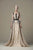 Saiid Kobeisy - RTWSS19-37 Embellished Bateau A-line Gown In Neutral