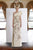 Janique - 3804 Lace Beaded Asymmetrical Gown In White