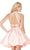 Two Piece Mikado Lace A-line Dress in Pink