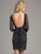 Lara Dresses - Chic Cocktail Dress with Teal  Embellishments 42639, Black, Green