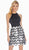 Ashley Lauren - 4099 Sequin Paillette Halter Sheath Dress In Black and Silver