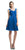Cinderella Divine - 3832 Wide Strap keyhole Back Ruched Cocktail Dress In Blue