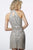 Jovani - 3834 Embellished Halter Neck Cocktail Dress In Gray and Silver