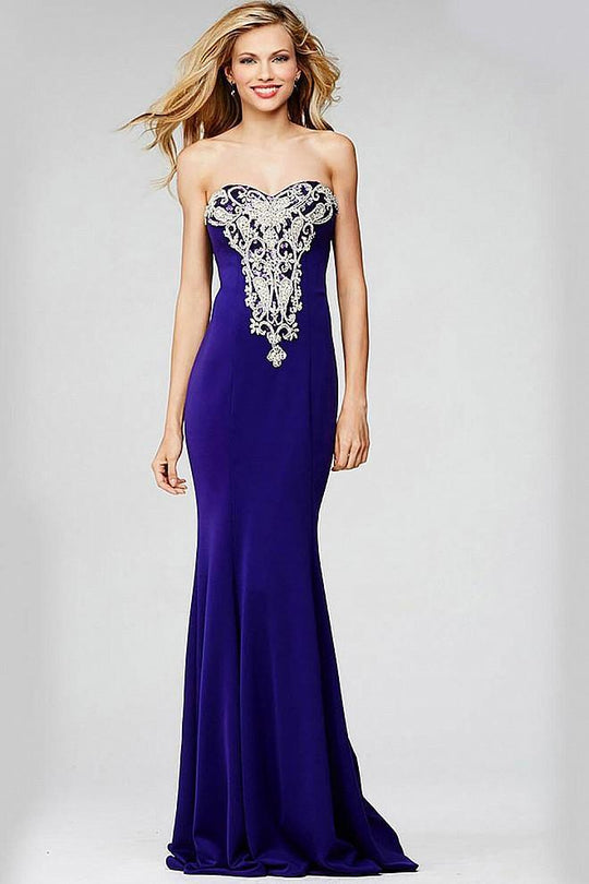 Strapless Long Fitted Prom Dress 20015