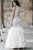 22294 Beaded High Halter Feathered Mermaid Dress