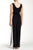 Muse - M3038M Scoop Neck Jersey Jumpsuit in Black and White