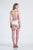 Dave & Johnny - 3853 Floral Plunging Sweetheart Cocktail Dress In White and Multi-Color