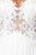 Jovani - JVN30805A Strapless Lace Illusion A-Line Gown in White