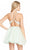 Alyce Paris - 3862 Floral Lace Plunging V-Neck A-Line Dress In Green