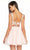Alyce Paris - 3864 Embroidered Lace V-Neck Cocktail Dress In Pink
