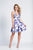 Dave & Johnny - 3878 Plunging Halter Floral Printed Cocktail Dress In Print