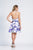 Dave & Johnny - 3878 Plunging Halter Floral Printed Cocktail Dress In Print