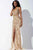 12085 Beaded V-neck Sheath Dress