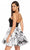 Alyce Paris - 3908 Strapless Velvet Sweetheart Brocade A-Line Dress In Black and White