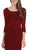 Eureka Fashion - 3935 Beaded Lace Scoop Neck Sheath Dress in Red