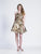 Dave & Johnny - 3945 Sleeveless Embellished Pleated A-line Dress In Gold