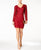 Adrianna Papell - Long Sleeves Cocktail Dress AP1E201161 in Red