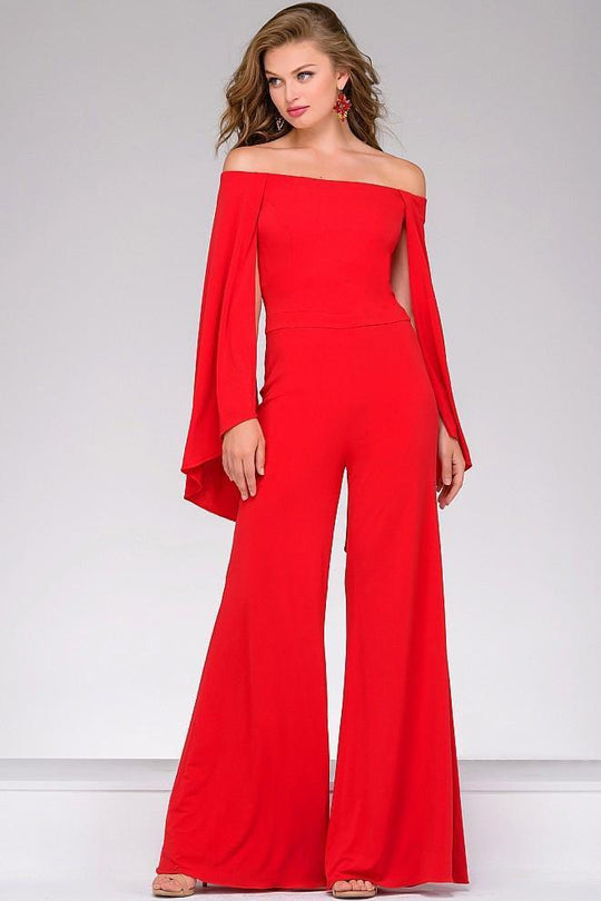Off the Shoulder Jersey Jumpsuit 39598