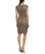 Sue Wong - Cap Sleeve Sequined Cocktail Dress in Taupe N4405