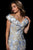 39724 Off-Shoulder/V-neck Brocade Mermaid Dress