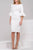 39738 Quarter Length Puff Detailed Dress
