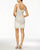 Adrianna Papell - 41875490 Sleeveless Embellished Scoop Cocktail Dress in White