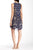 Taylor - 5429M Abstract Print Shift Dress in Blue