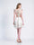Dave & Johnny - 3982 Two Piece Embroidered A-line Dress In White