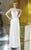 Alyce Paris Black Label - 29627 Asymmetrical Pleated Bodice Gown in White