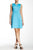 Sharagano - HW5S156G3 Sleeveless Jewel A-line Dress in Blue