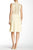 Sharagano - HW5S11TF1 Sleeveless Crochet Back Flare Jersey Dress in Pink in Yellow