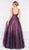 Colors Dress - 2003 Ombre Sequined Sweetheart Ballgown in Purple