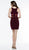 Colors Dress - G772S Sleeveless Halter Matter Jersey Sheath Dress in Red